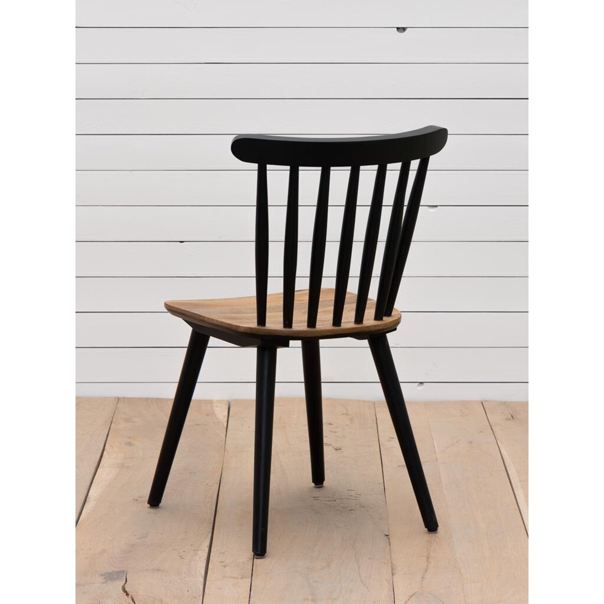Chaise en bois PAULIN noir, CHEHOMA