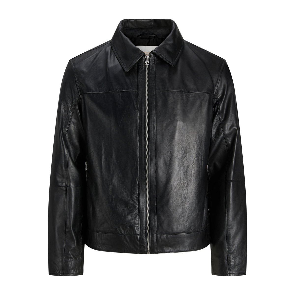 Veste En Cuir black 1, JACK & JONES
