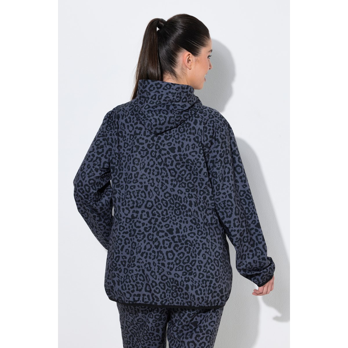 Veste de pluie imperméable, motif léopard noir, ULLA POPKEN
