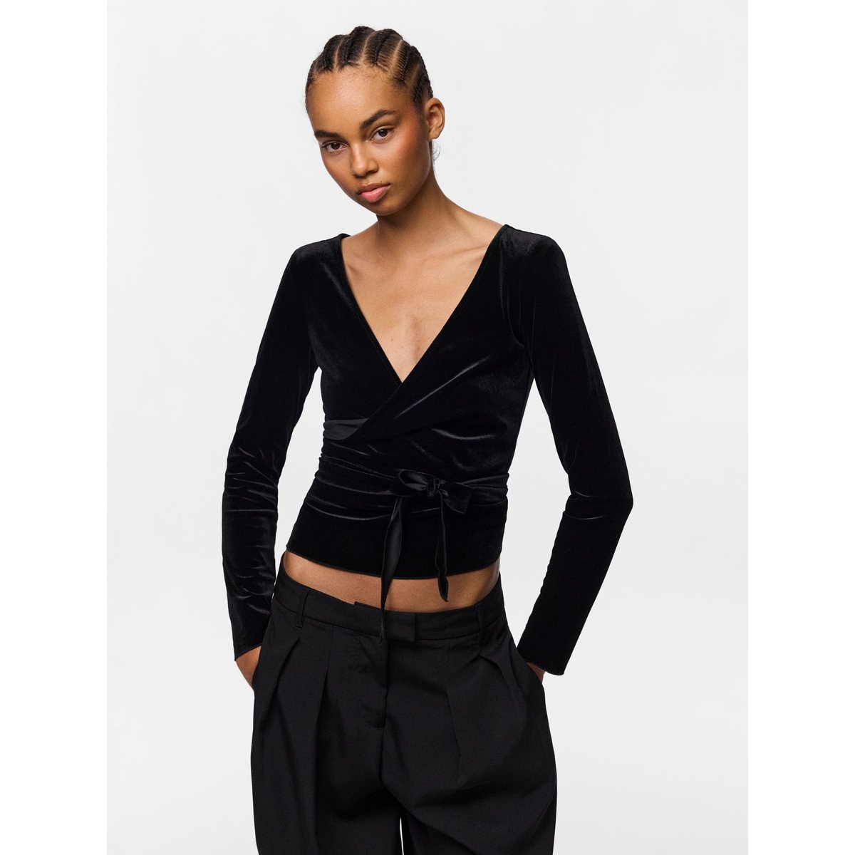Top Cache-Cœur noir - black1, PIECES