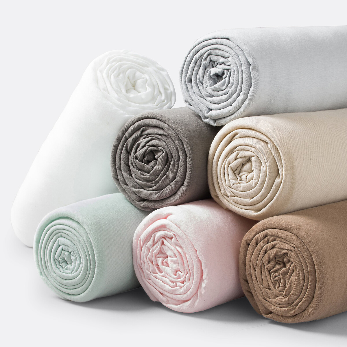 Baby Fixleintuch Scenario aus Jersey, uni weiss, LA REDOUTE INTERIEURS