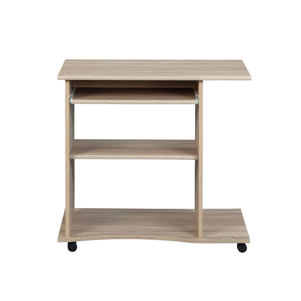 Bureau sur roulettes bois clair, TERRE DE NUIT