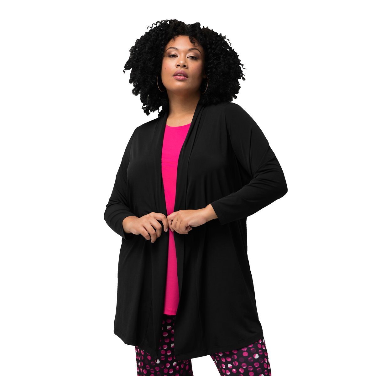 Veste en jersey noir, ULLA POPKEN