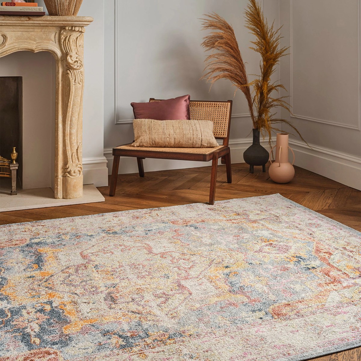 Tapis salon et chambre style oriental ZINA multicolore, NOVATREND