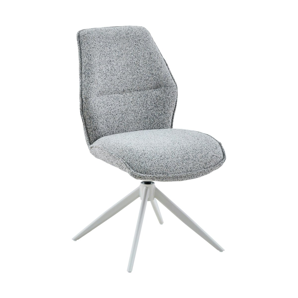 Chaise pivotante en tissu (lot de 2) CORTINA gris, PIER IMPORT