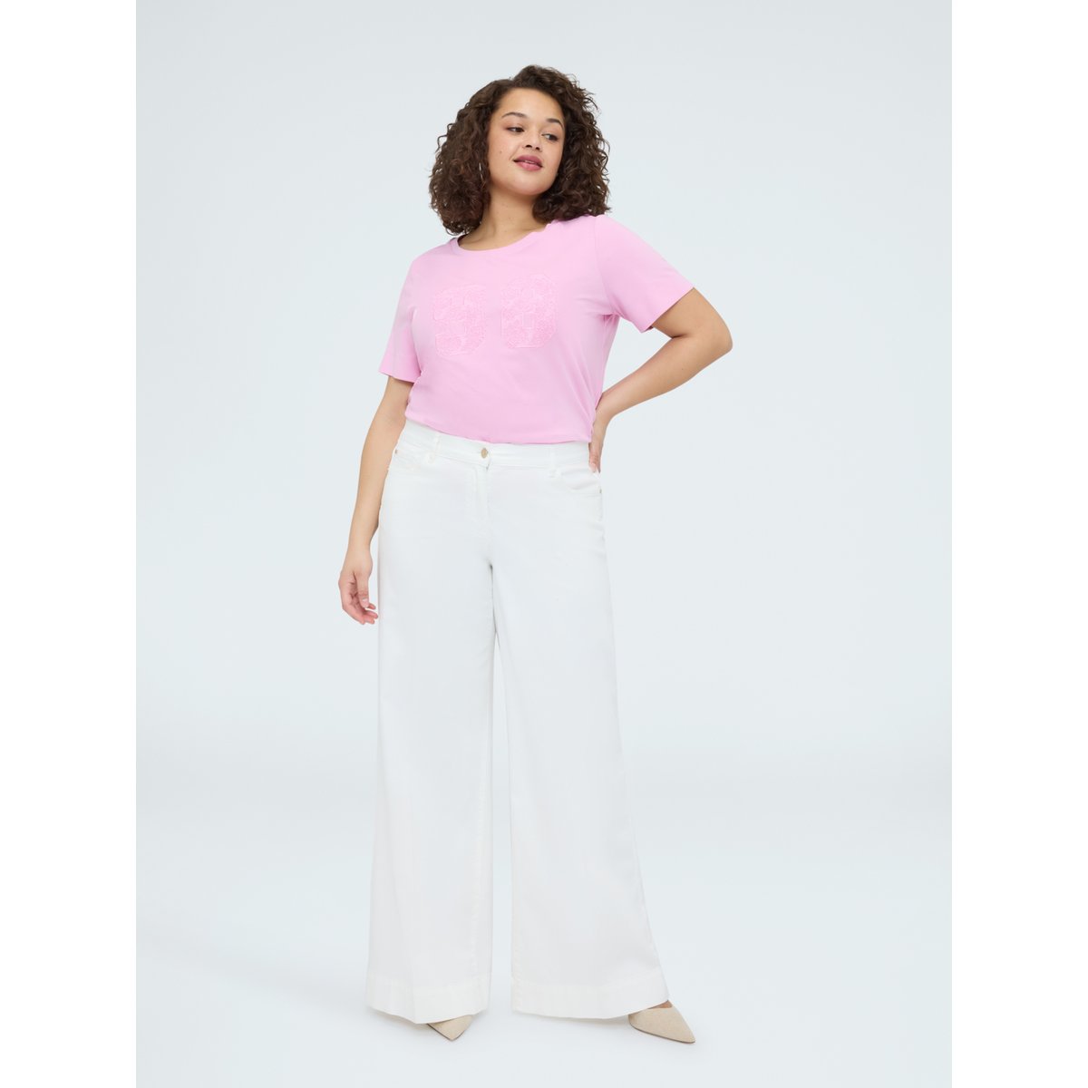 T-shirt mood college rose, FIORELLA RUBINO
