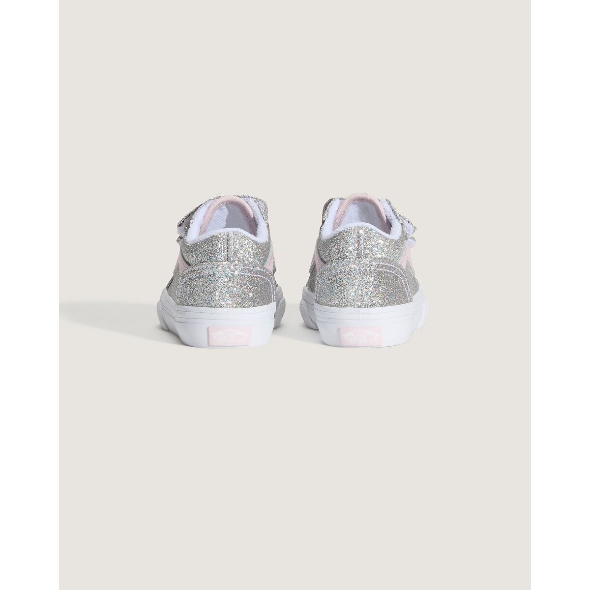 Baskets basses à scratchs, TD OLD SKOOL V argent pailleté, VANS