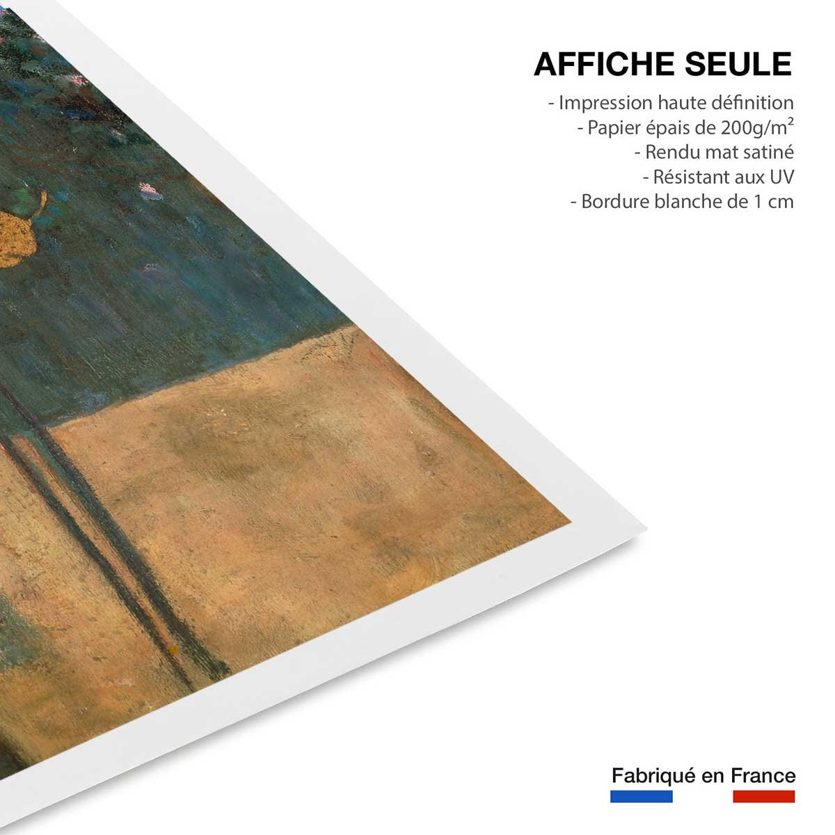 Poster Music - Gustav Klimt affiche seule, HEXOA