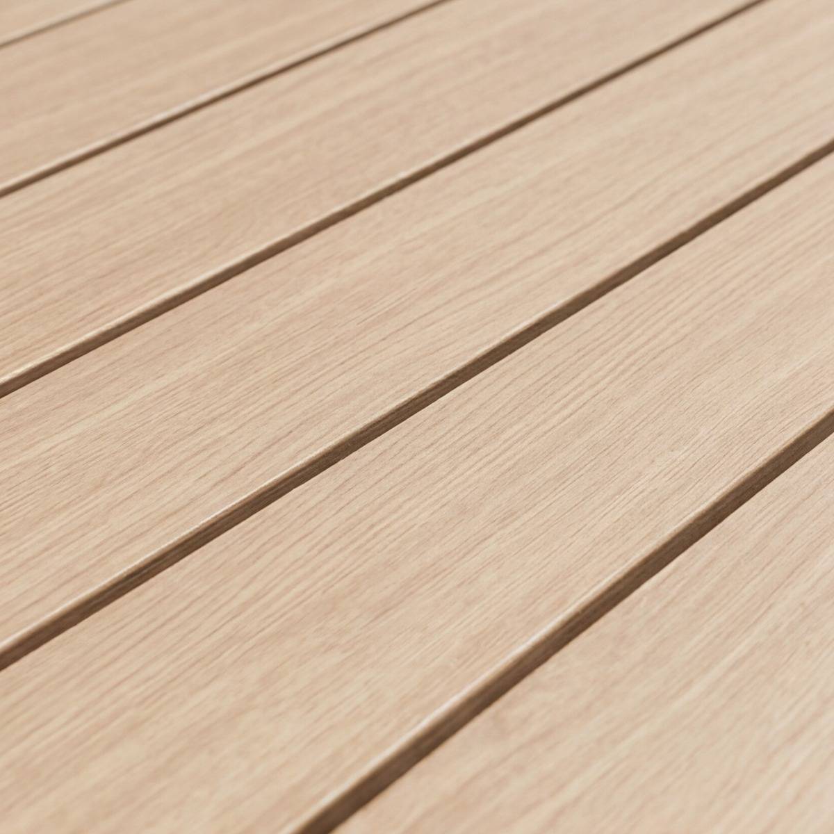 Table de jardin en aluminium AYDEN blanc, MADE IN MEUBLES