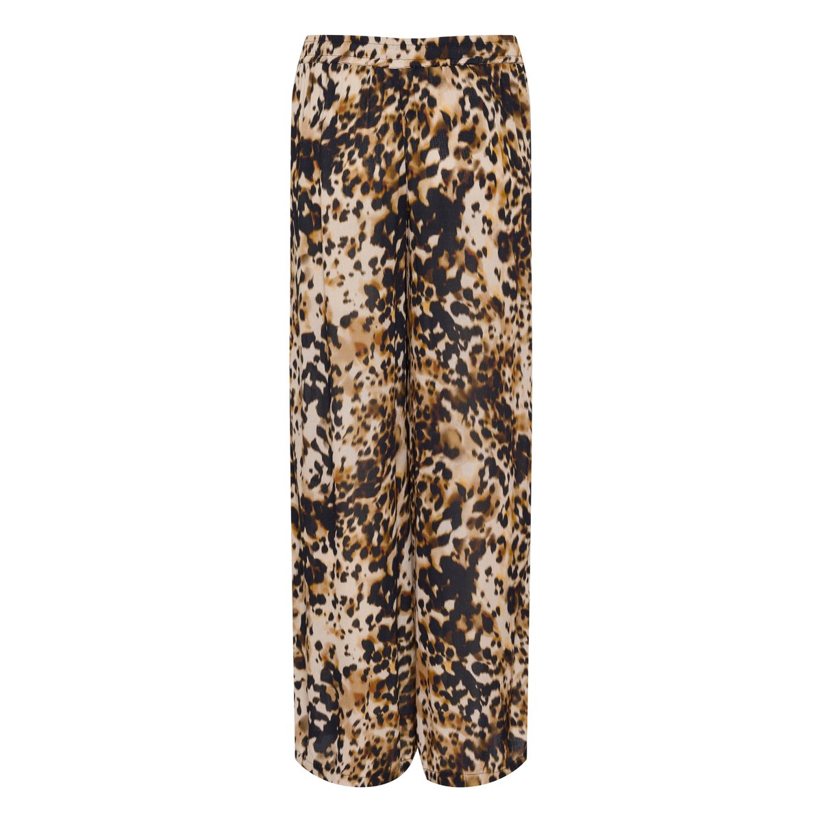 Casual pants beige marron noir leopard animalier, KAFFE