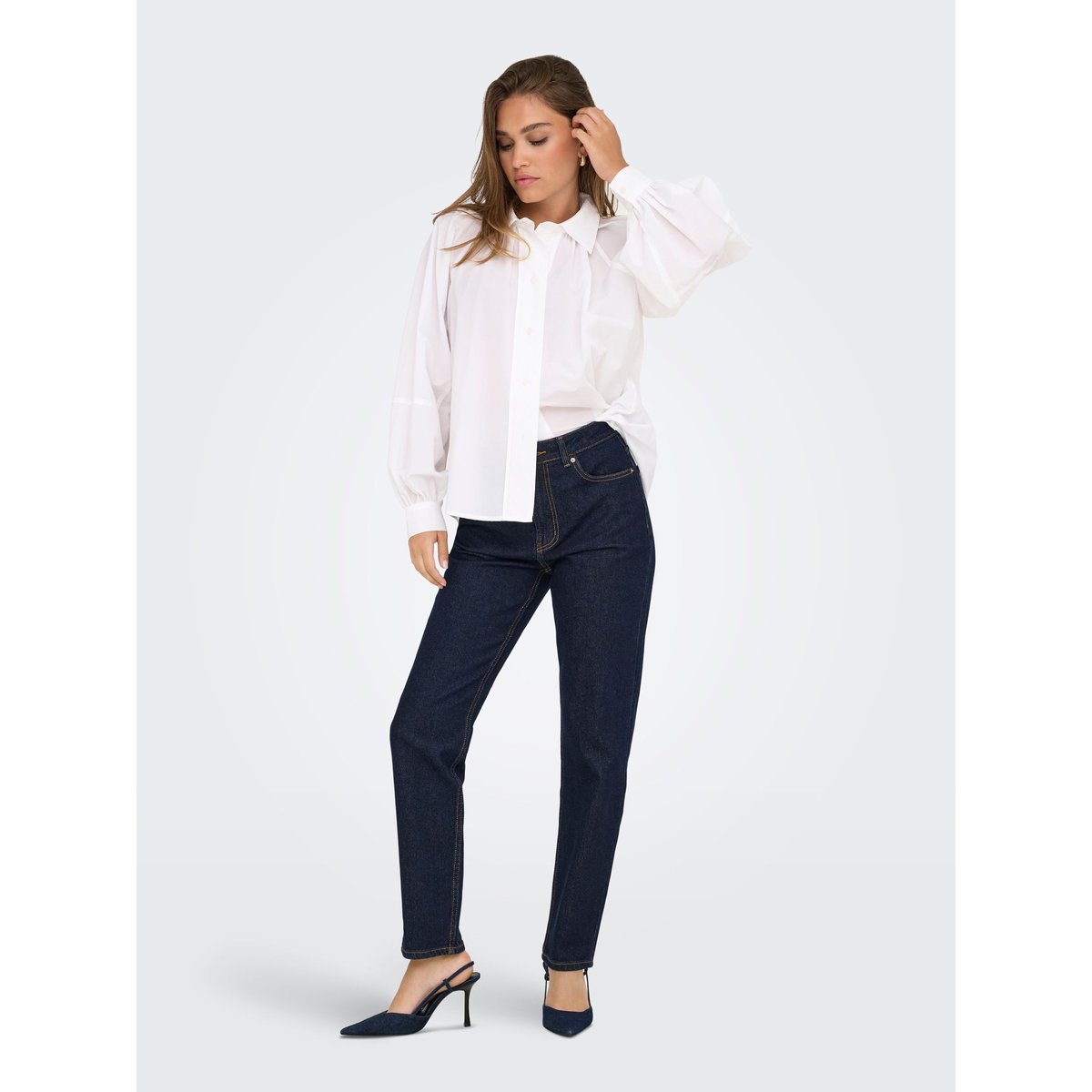 Jean Coupe Droite dark blue denim, ONLY
