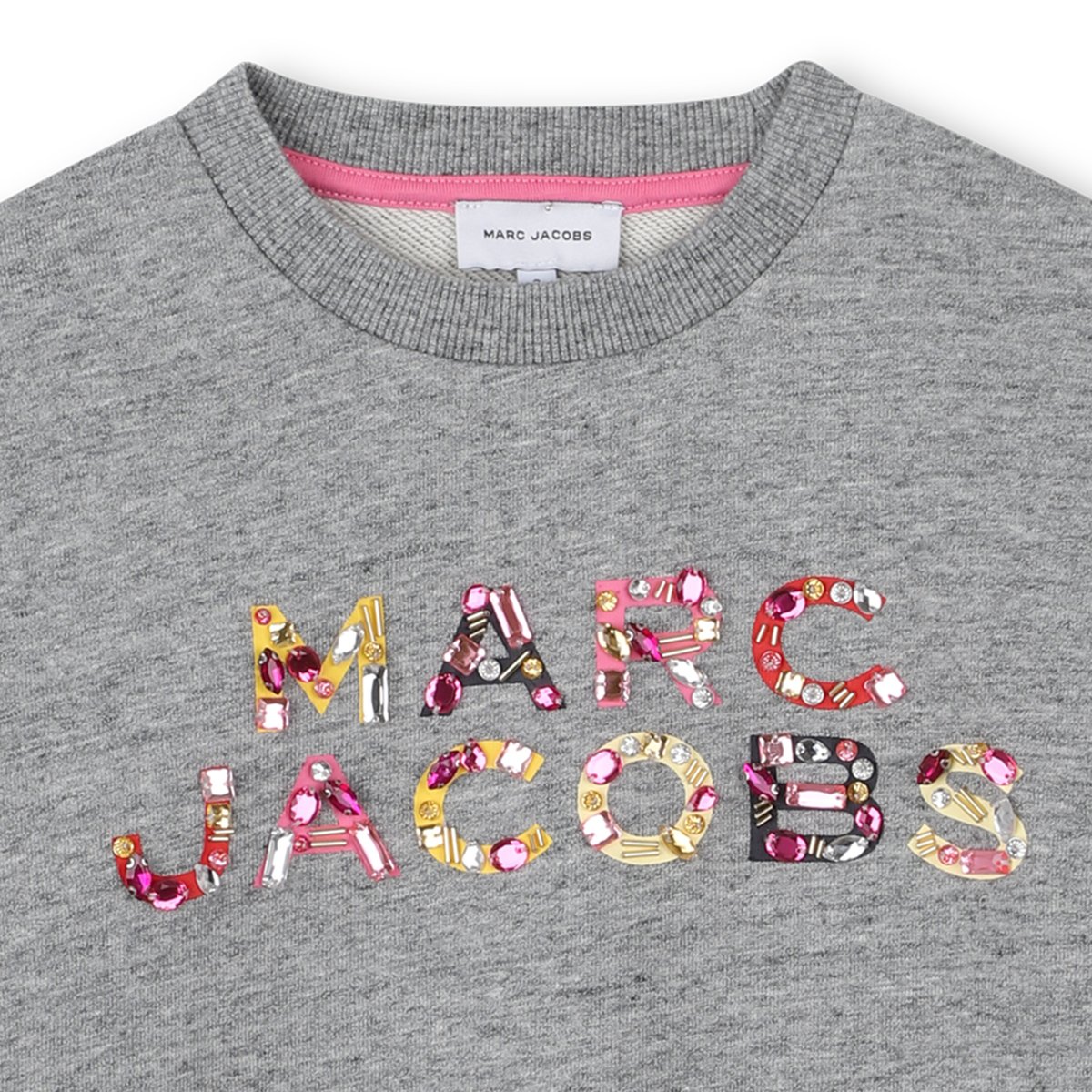 Sweat en polaire de coton gris chine acier, MARC JACOBS