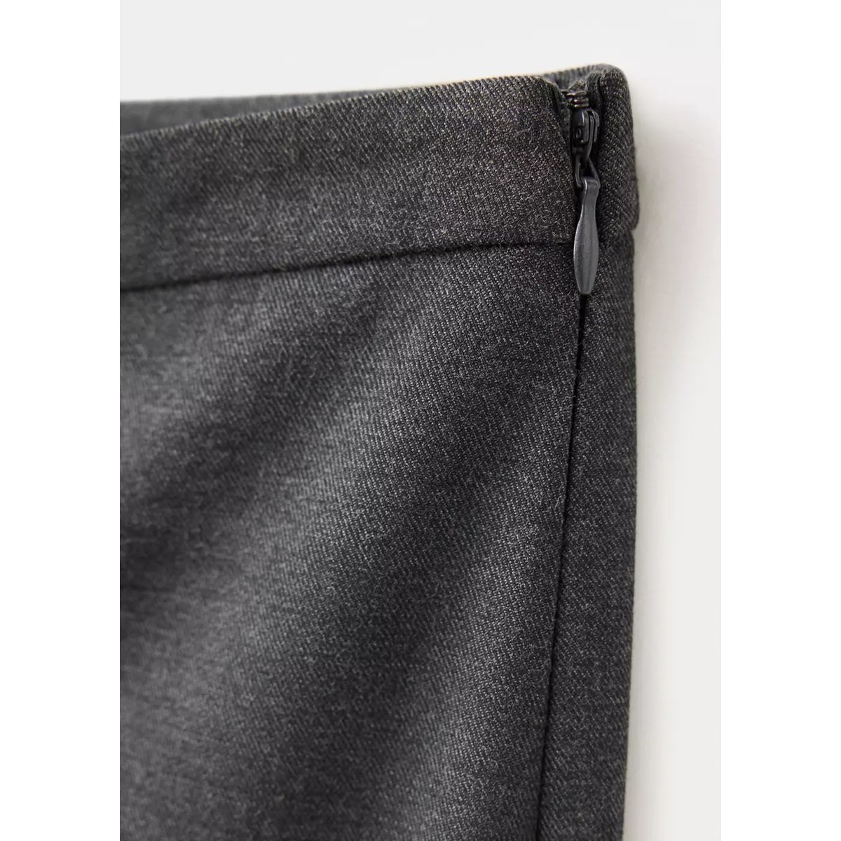 Pantalon flare à rayures avec pli marqué gris, MANGO