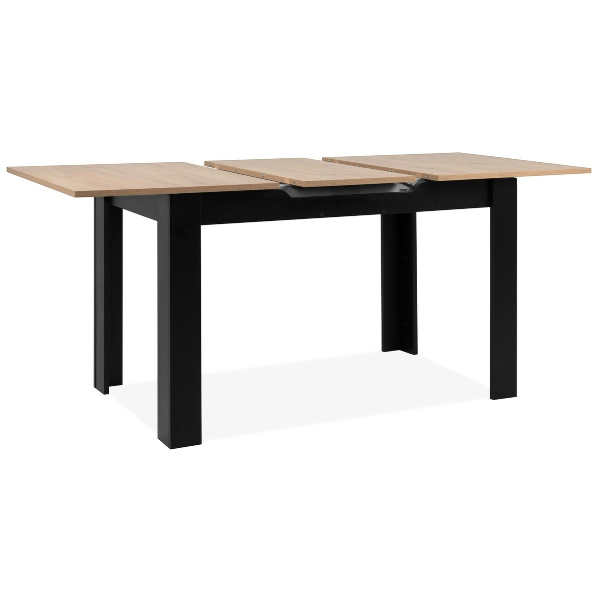 Table extensible moderne 4 à 6 places ALVA noir, PIER IMPORT