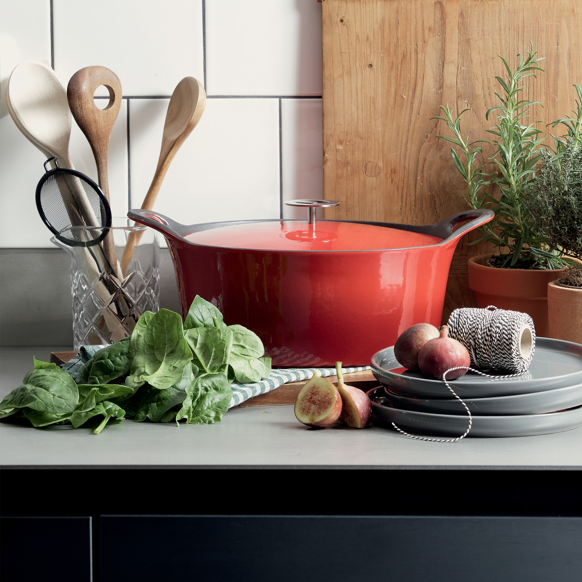 Cocotte Ovale 35cm - VOLCAN rouge, CUISINOX