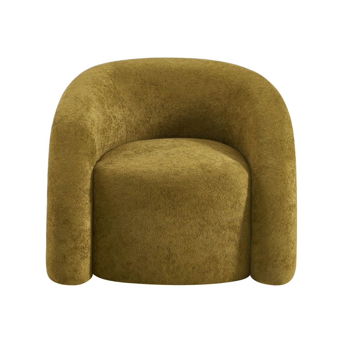 Fauteuil organique tissu 1 place RENBO marron, SWEEEK