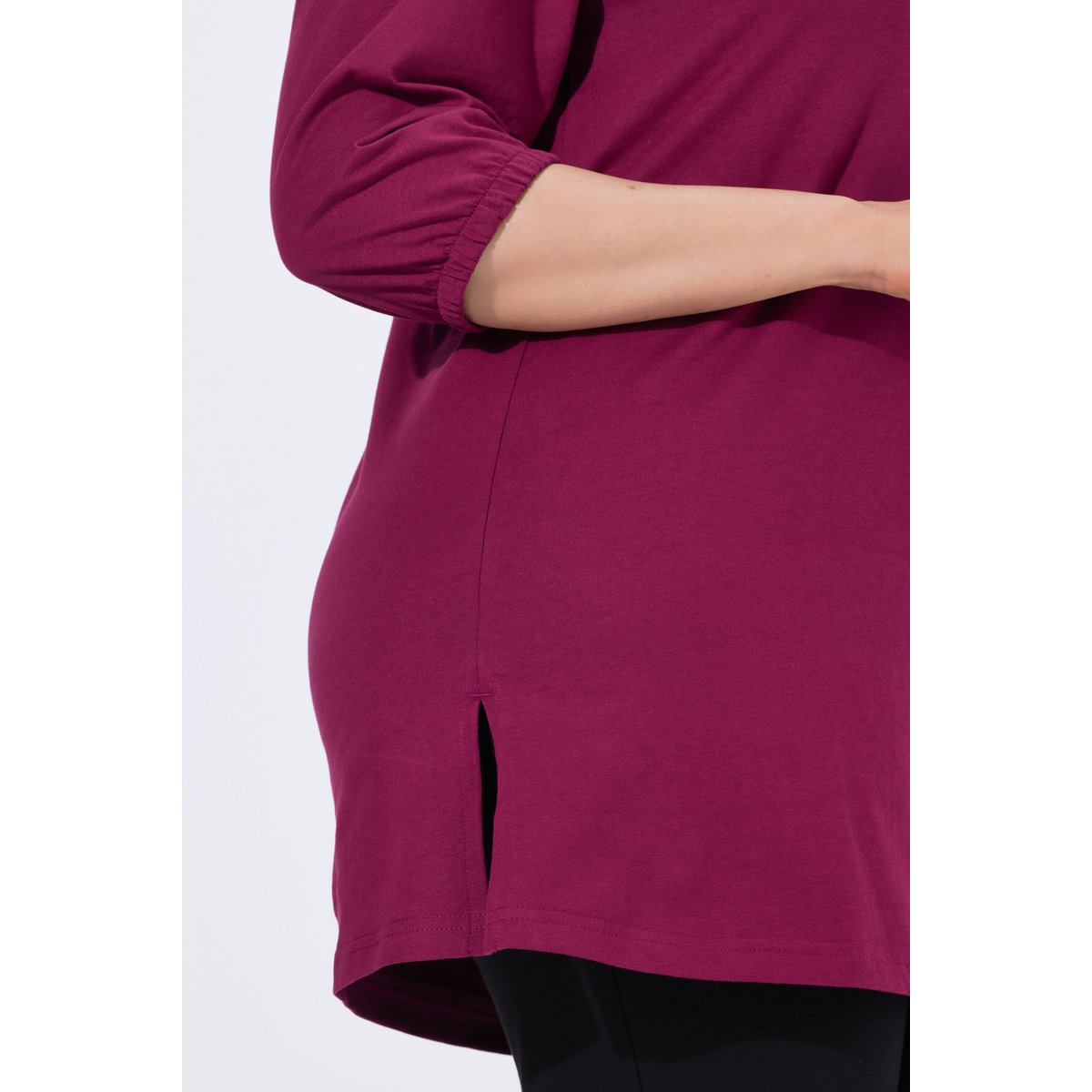 T-shirt long violet, ULLA POPKEN