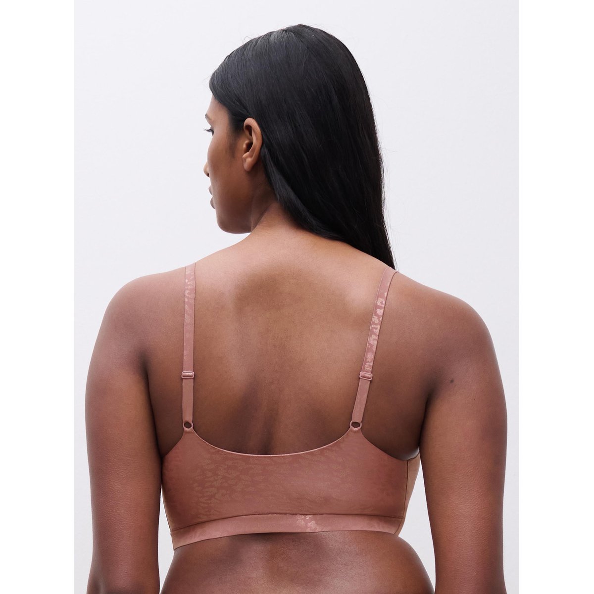 Brassière coques SOFTSTRETCH leopard paillettes rose, CHANTELLE