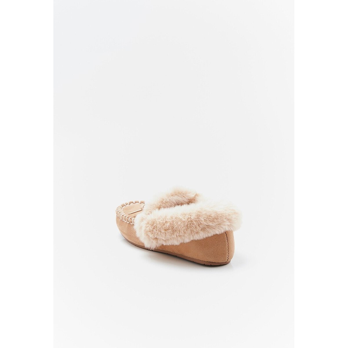 Thermolactyl Faux Fur-Lined Slippers beige, DAMART