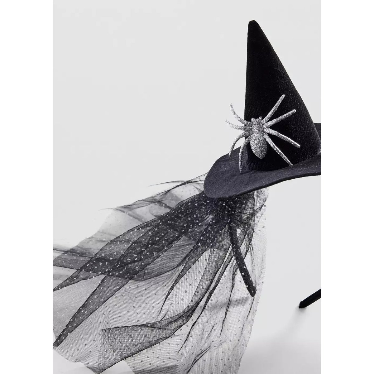 Serre-tête chapeau de sorcière Halloween noir, MANGO KIDS