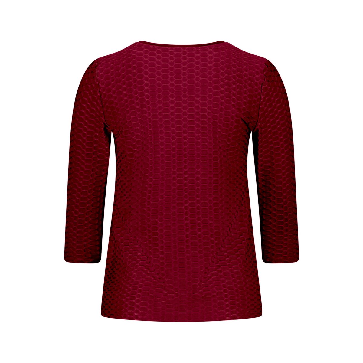 T-shirt basique à encolure ronde maroon banner, BETTY BARCLAY