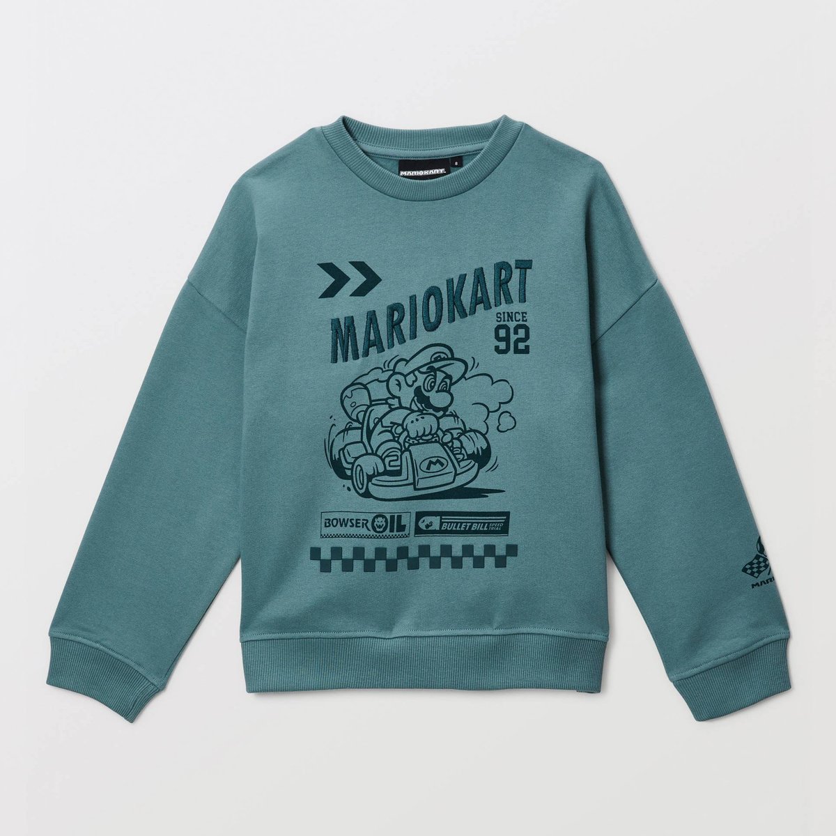 SWEAT EN MOLLETON MARIO KART lagune, MONOPRIX