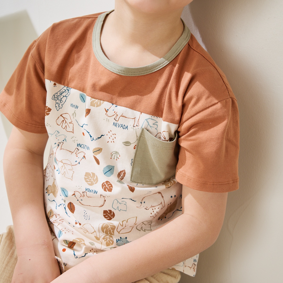 T-shirt enfant Kansas City camel, PETIT BEGUIN