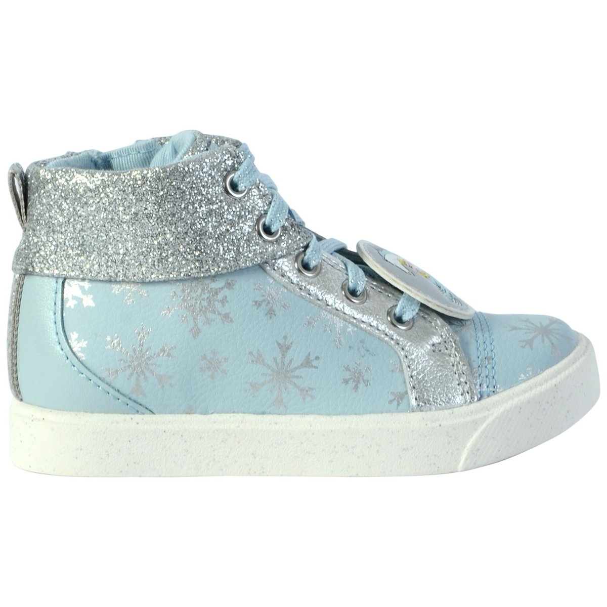 Basket Montante Cuir City Ice k bleu clair, CLARKS