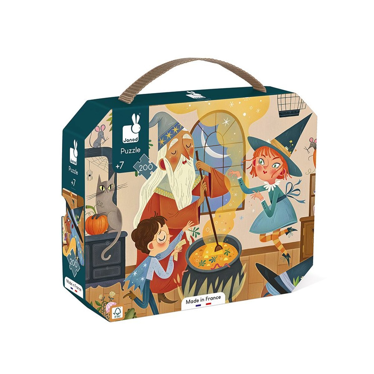 Puzzle Enfant Magie 200 Pièces Dès 7 Ans marron, JANOD