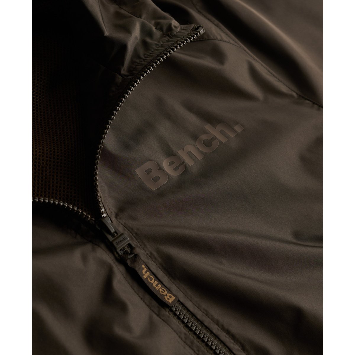 Blouson Bomber à Capuche Bench olive noir/ pépite de chocolat, SUPERDRY
