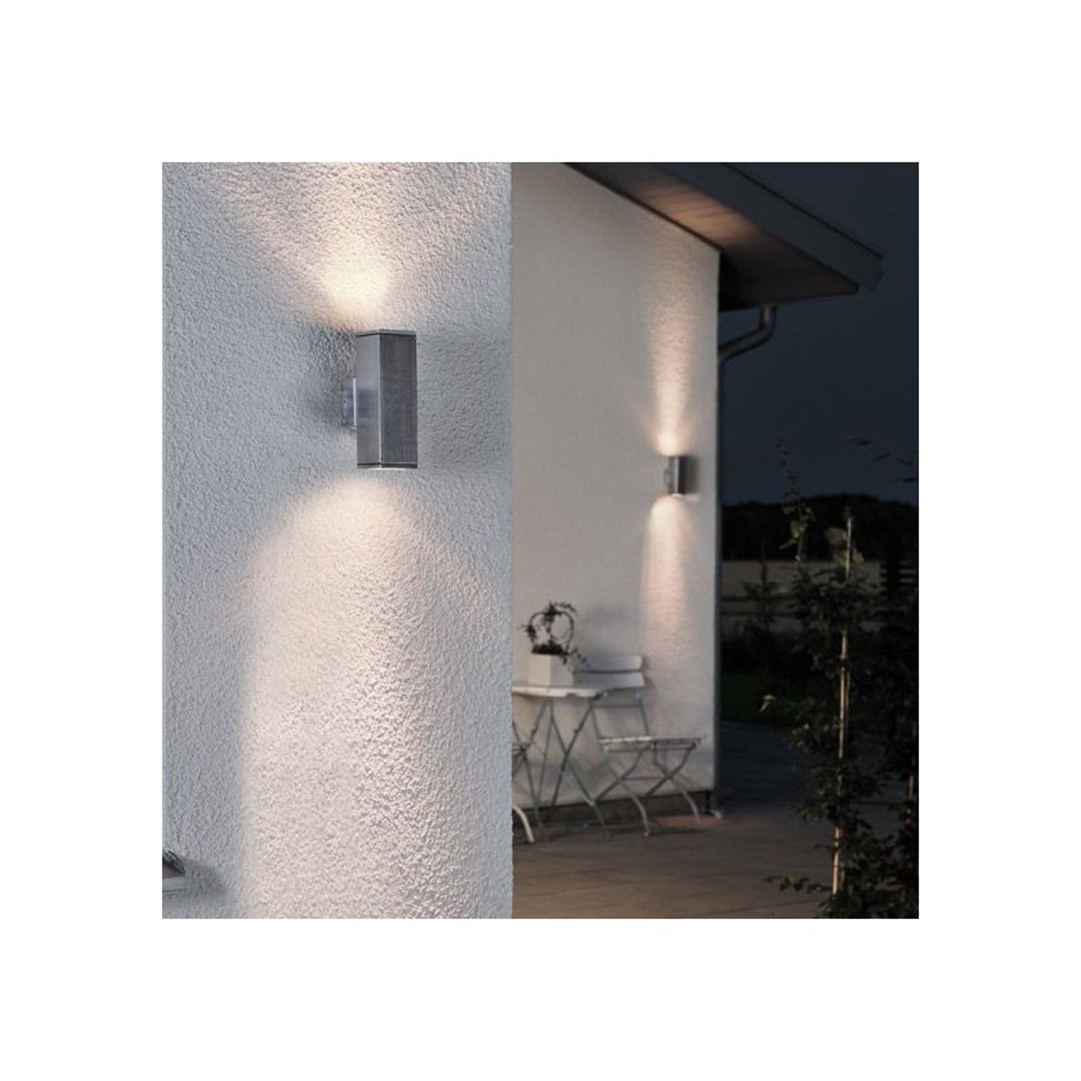 Applique Exterieur Double Cubo Gris Clair gris, MILLUMINE