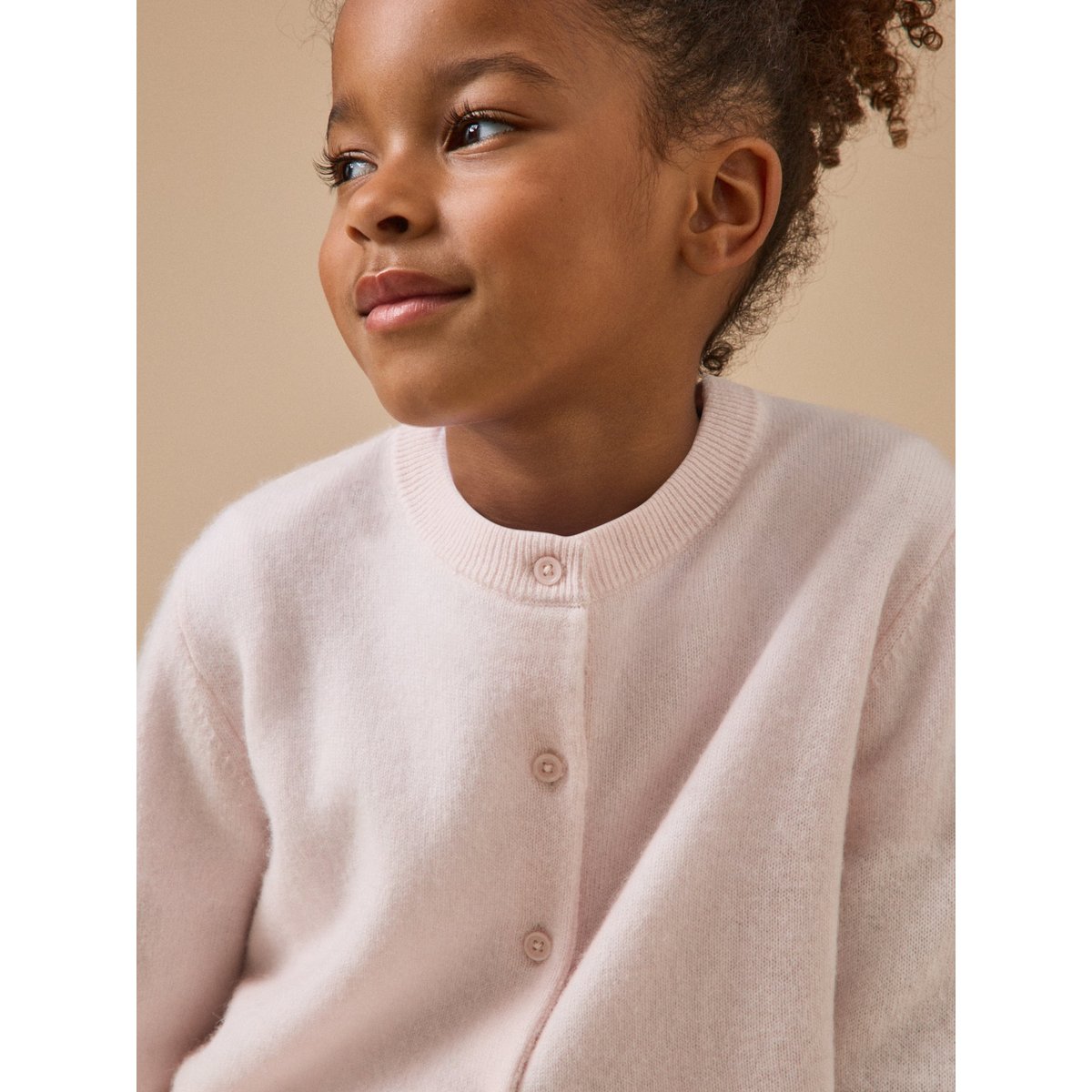 Cardigan en cachemire rose chine, CYRILLUS