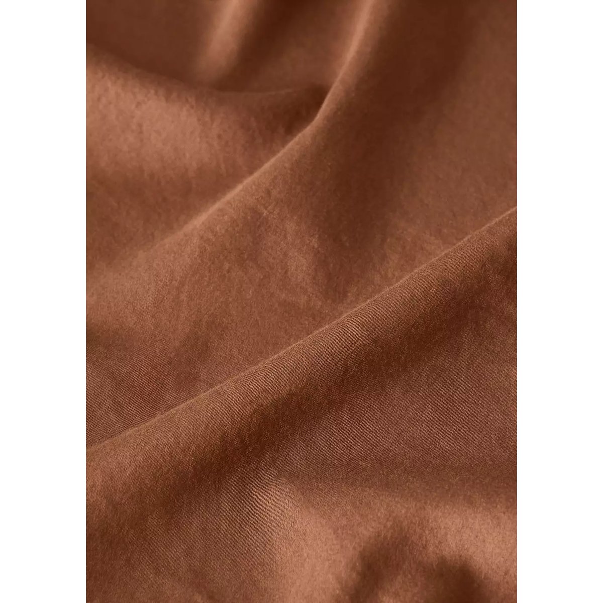 Drap-housse 100 % coton satin Lit 180 cm caramel, MANGO HOME
