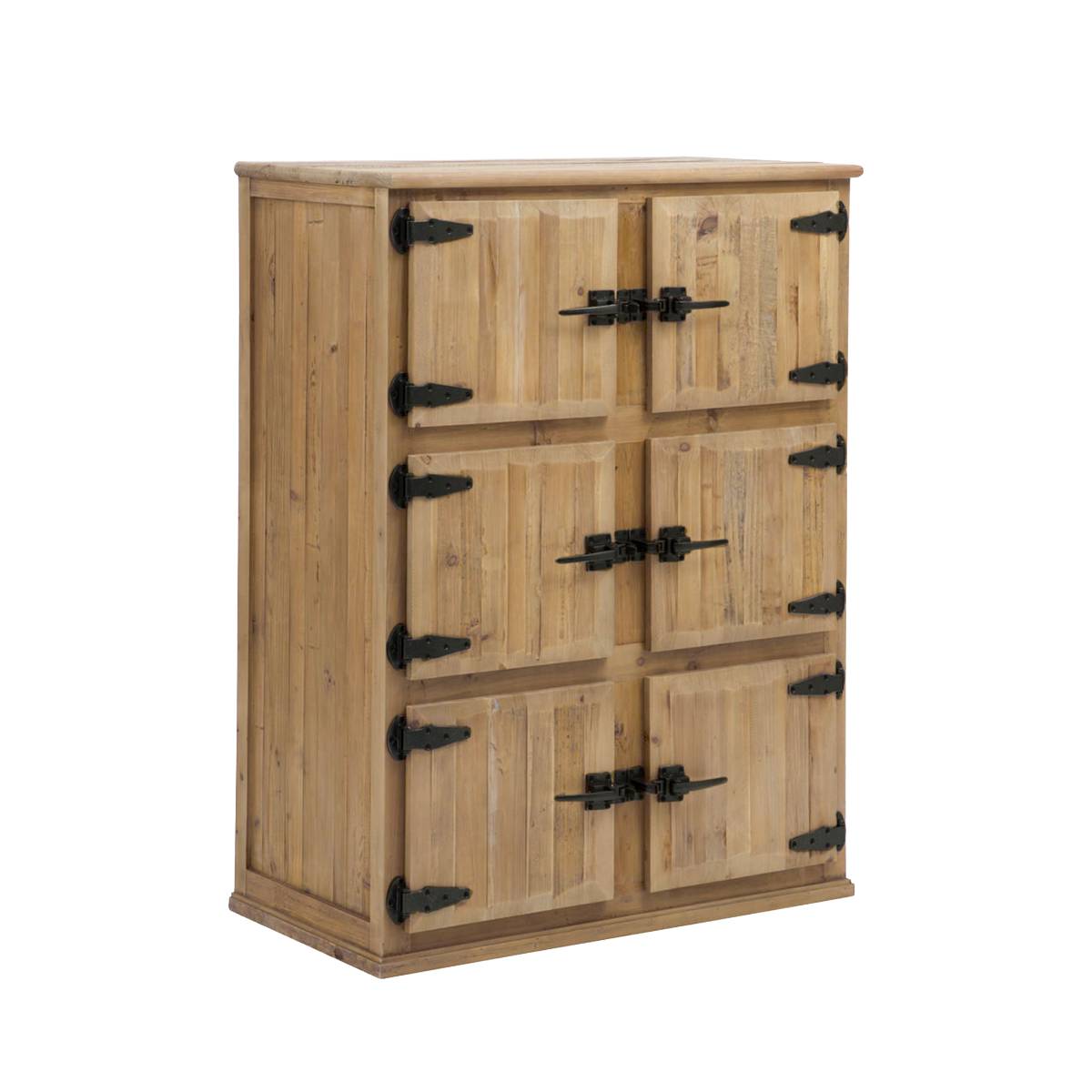 Buffet en bois recyclé CHAMPÊTRE bois clair, MADE IN MEUBLES 