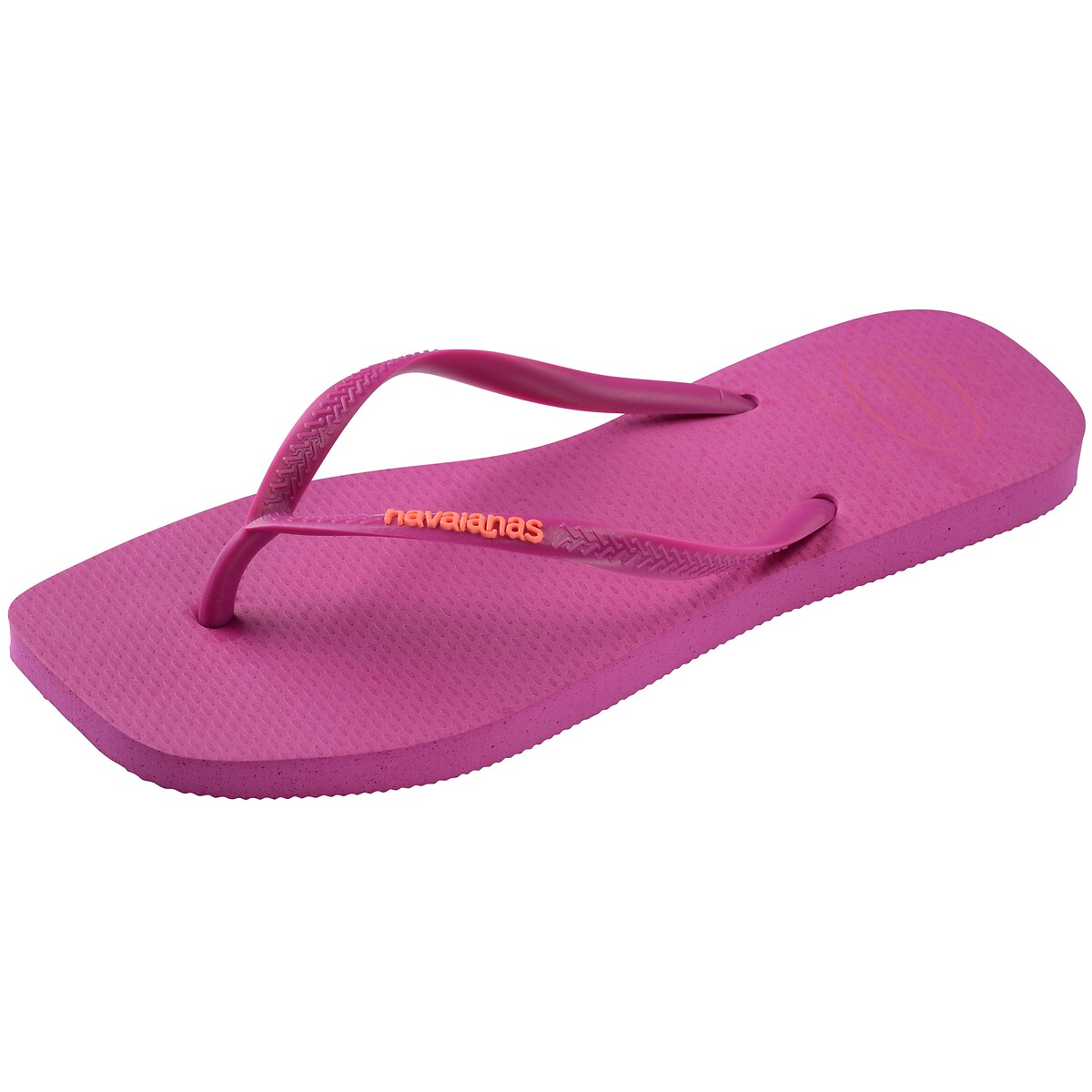 Square Logo Pop Up flip flops fuchsia pink, HAVAIANAS