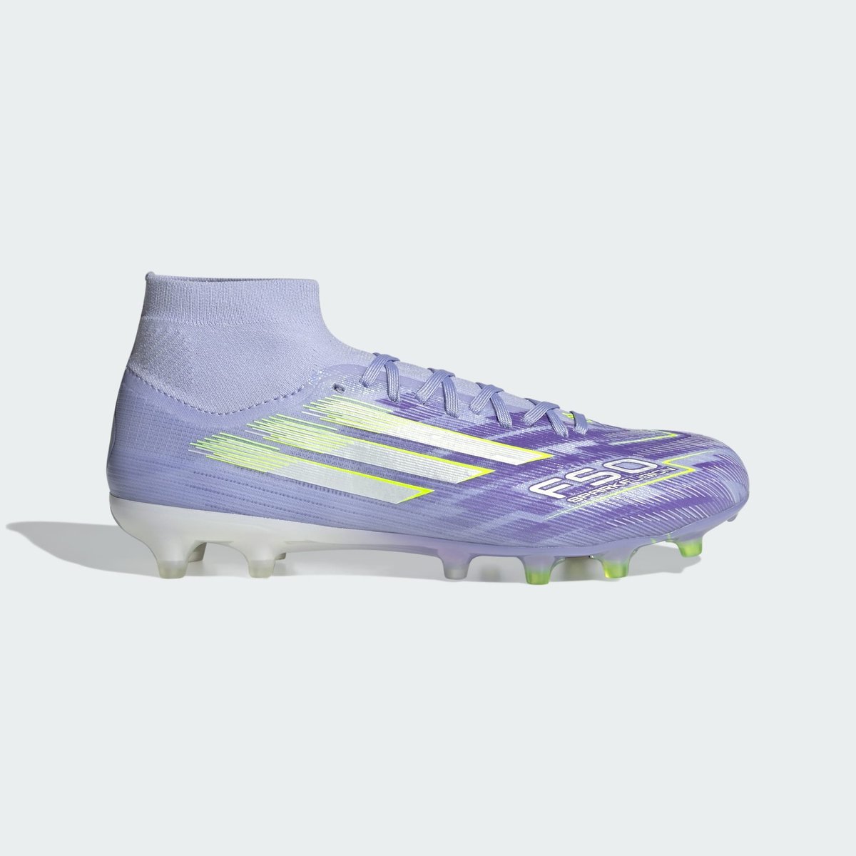 Chaussures F50 Sparkfusion Pro Terrain Souple/Synthétique violet tone / lucid lemon / purple rush, adidas Performance