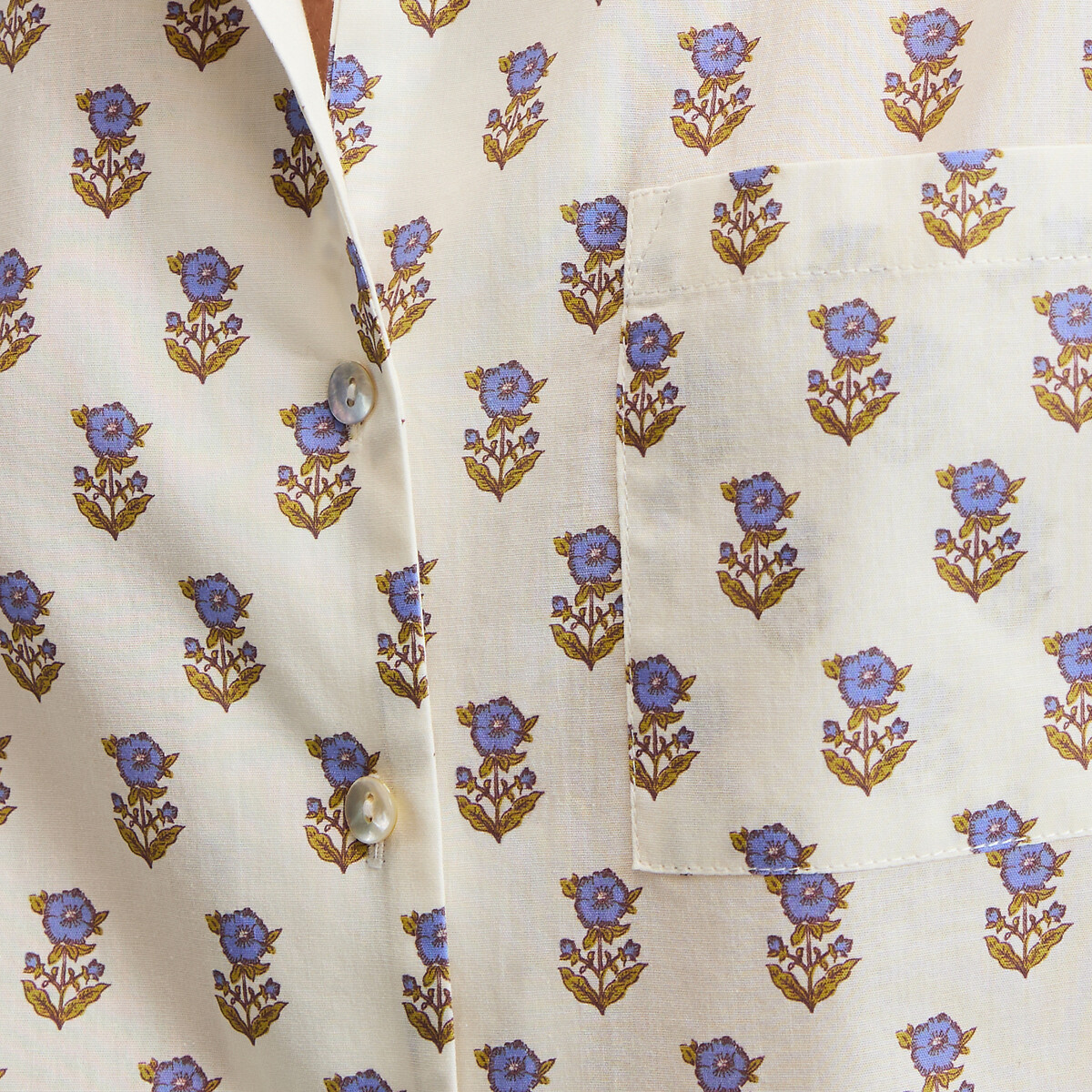 Pyjashort imprimé en coton imprimé, LA REDOUTE COLLECTIONS