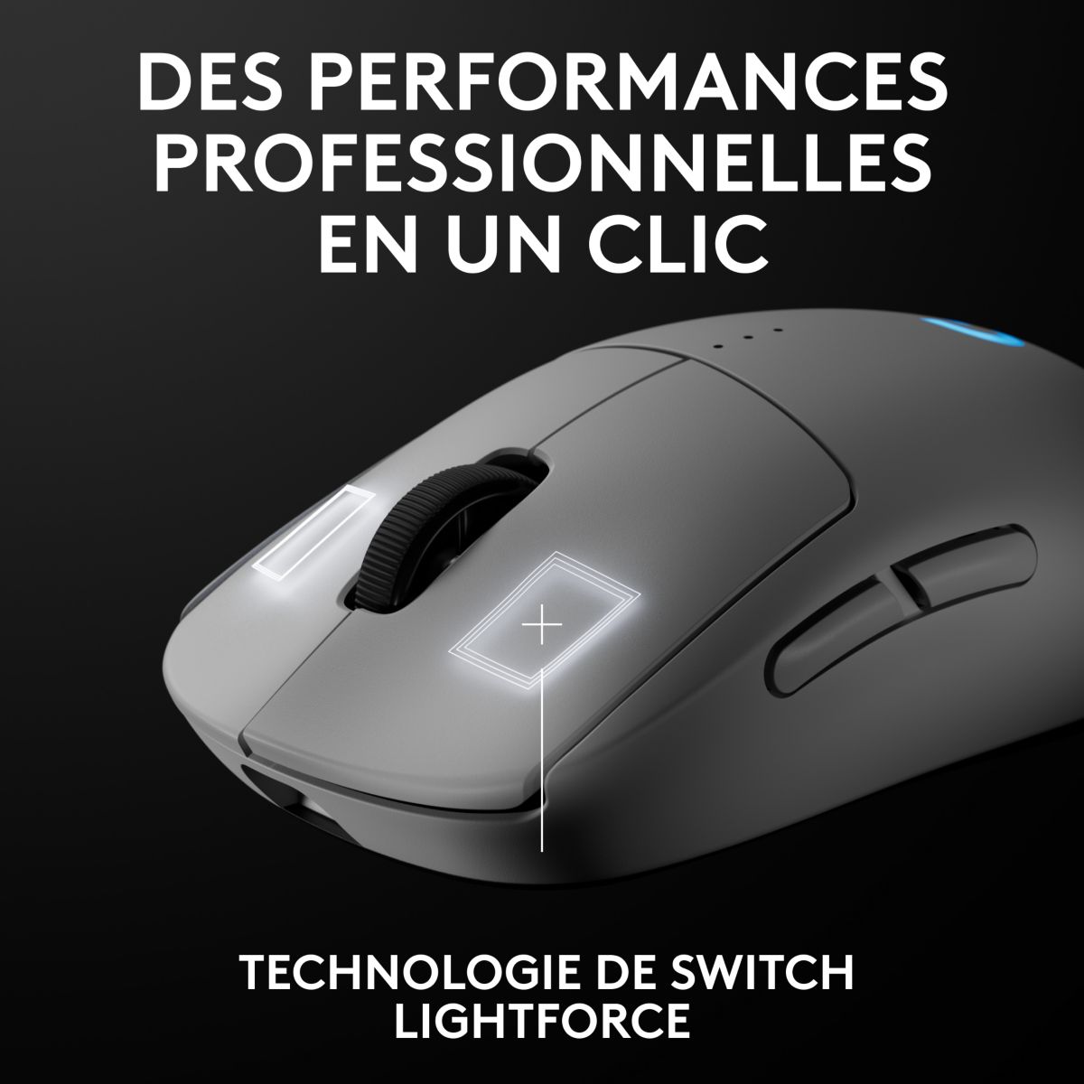 Souris Gamer Sans Fil G PRO 2 Lightspeed Wireless Blanche couleur unique, LOGITECH
