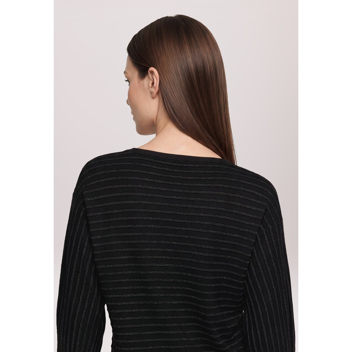 Pull-over en maille à fils de fil textile noir, BETTY BARCLAY