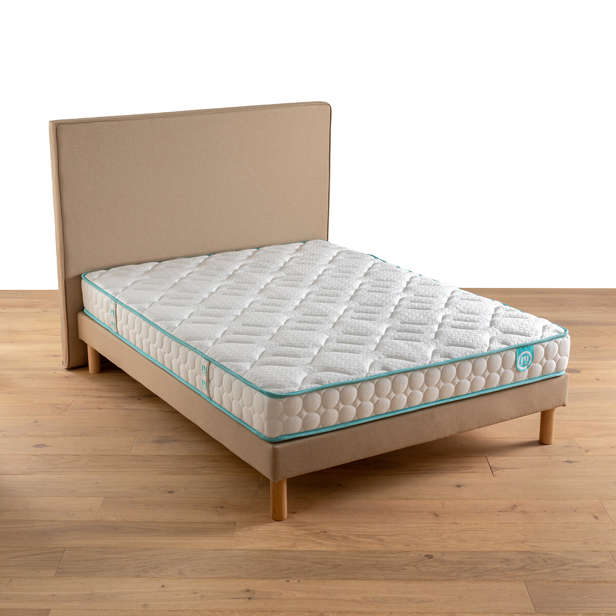 Materasso in lattice maxi comfort rigido LE TOUT DOUX bianco/blu, MERINOS