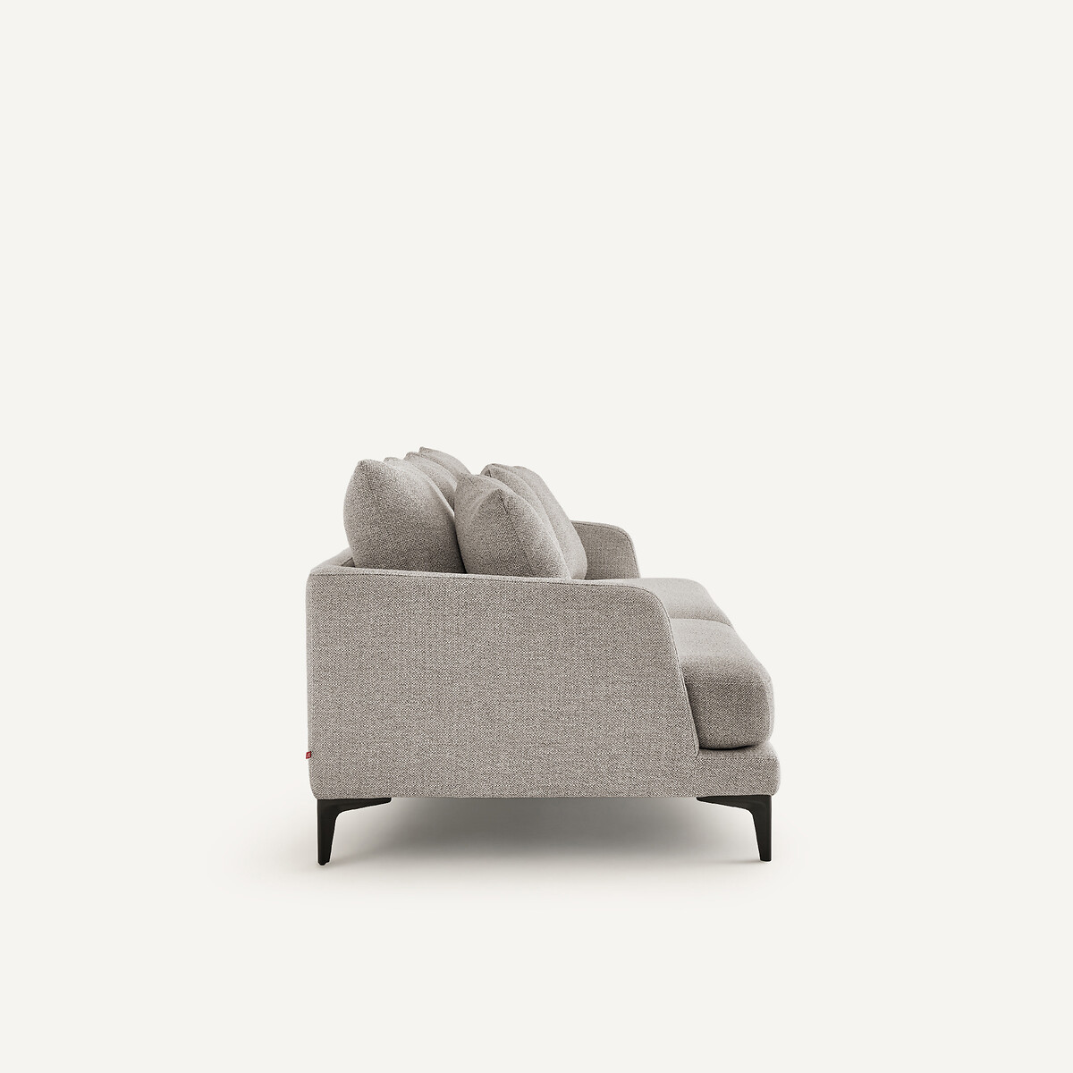 Canapé 3 ou 4 places en mélange texturé, MODERNISTE beige, EMMANUEL GALLINA X AM.PM