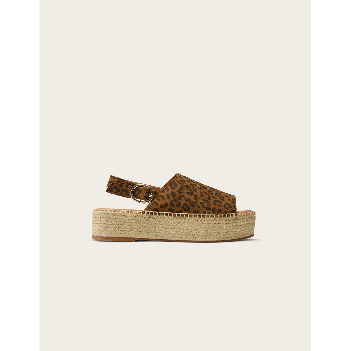 Espadrilles MAYA suède léopard, ODAJE