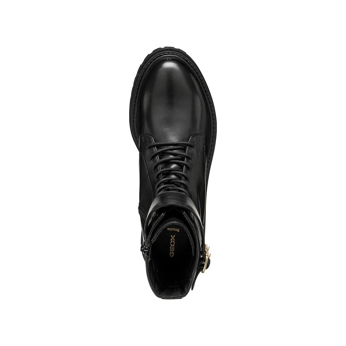 Botas de piel con cordones IRIDEA negro, GEOX