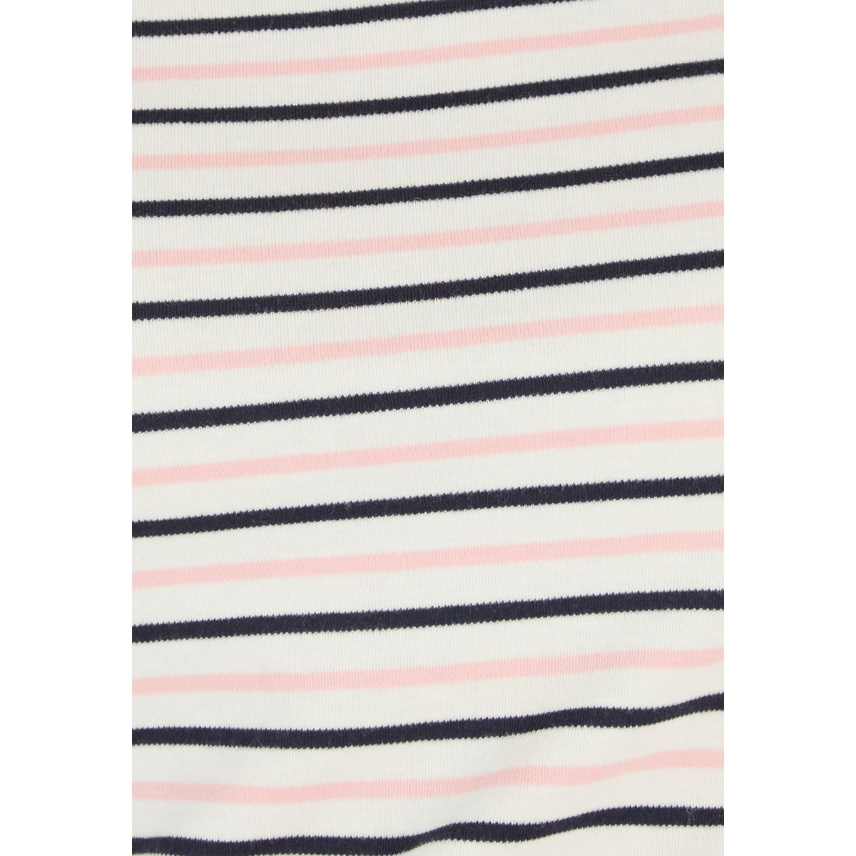 T-shirt rayé maille interlock rayé rose/marine, DAMART