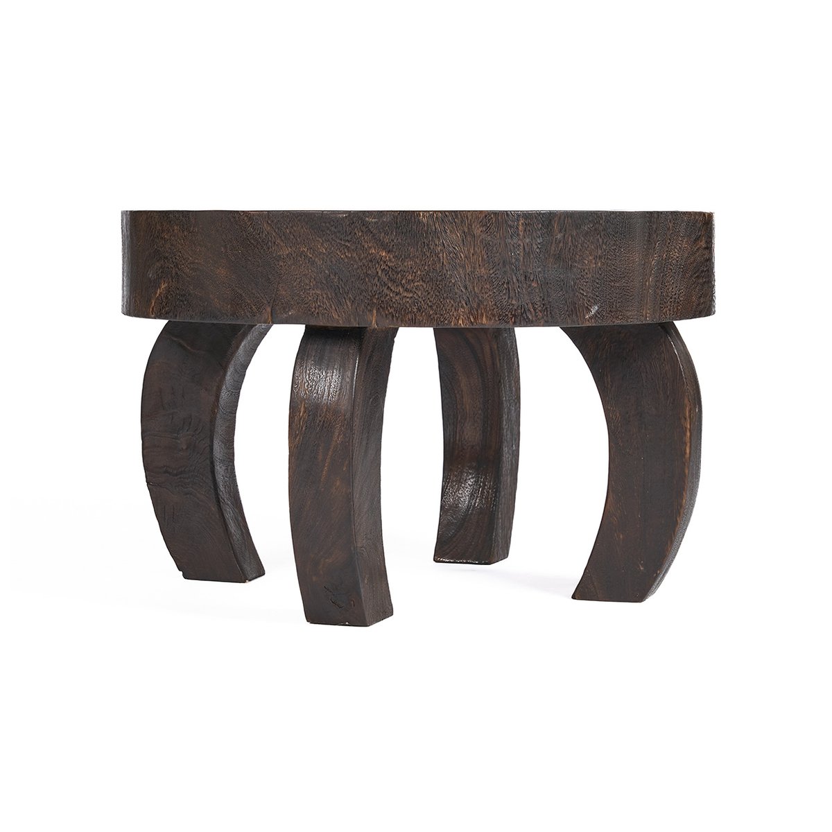 Table basse en bois OCTO CHIC marron foncé, BAZAR BIZAR