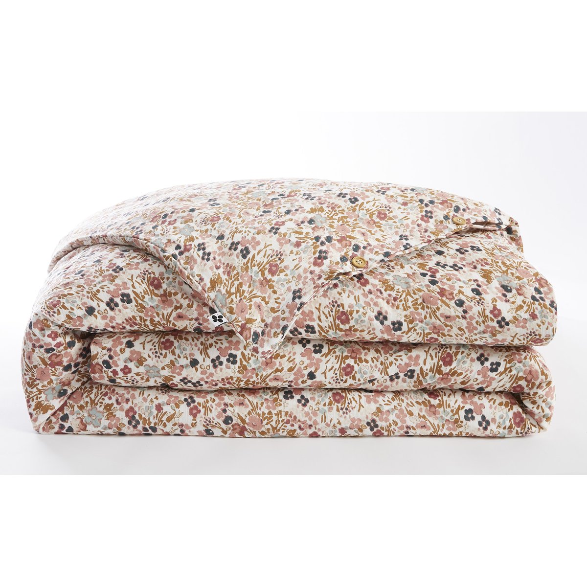 Housse de couette Gaze Coton Capucine camel, EDEN