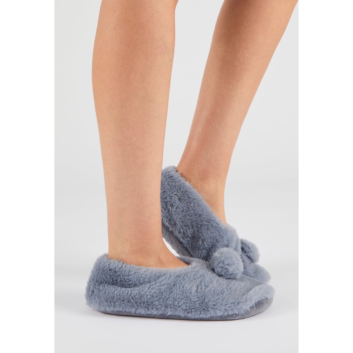 Chaussons maille moelleuse Thermolactyl gris, DAMART