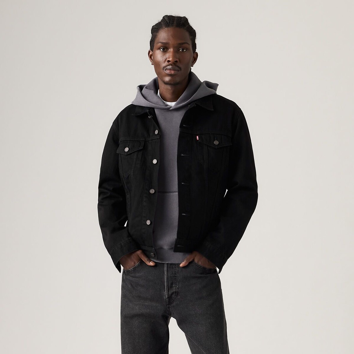 Veste en jean courte col chemise, mi-saison berk night, LEVI'S