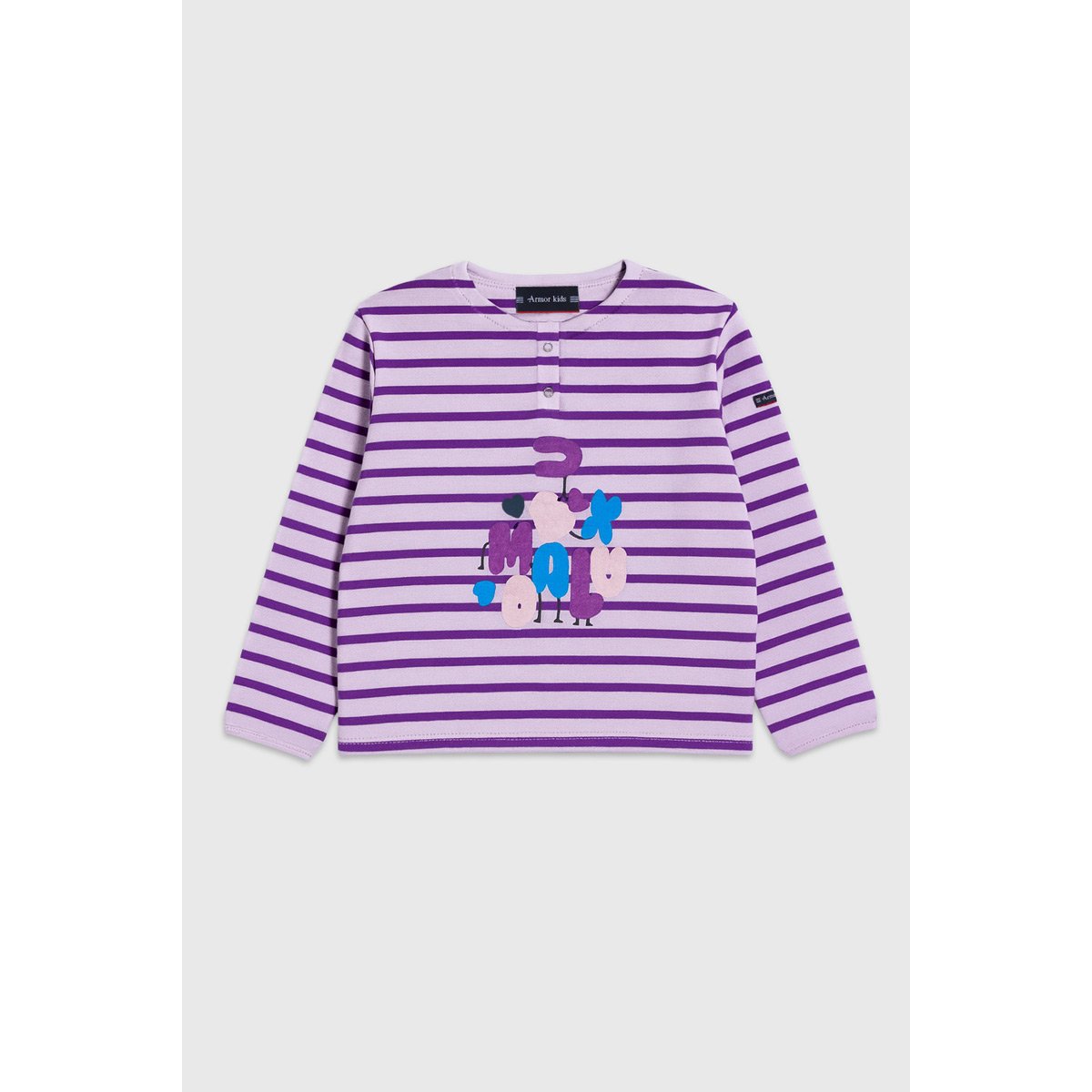 Pyjama en coton KIDS romolo/ morado, ARMOR-LUX