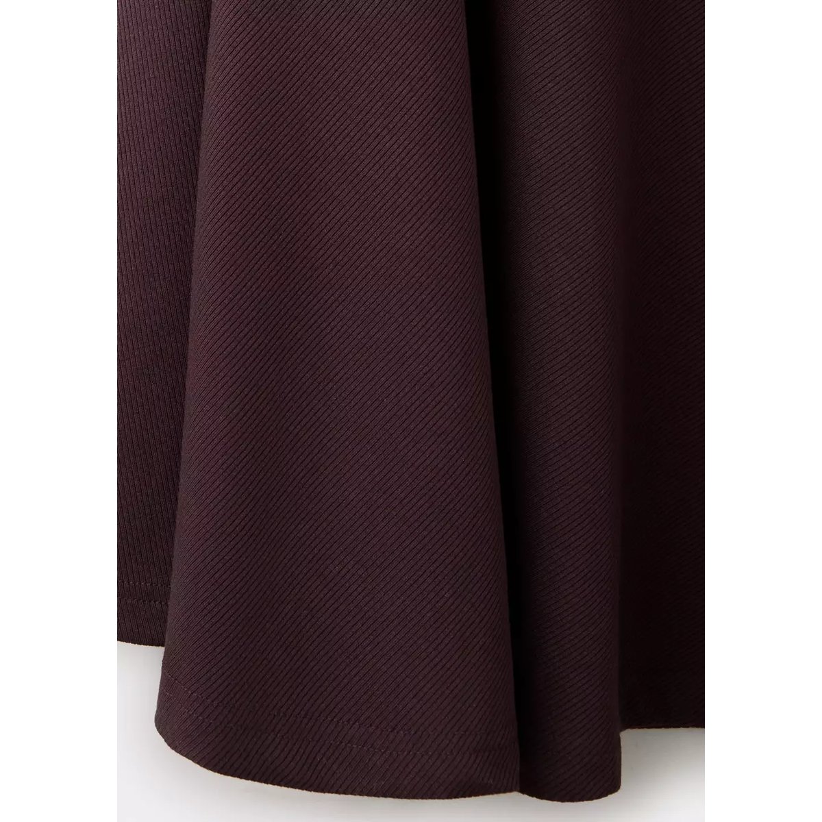 Robe en maille froncée sur le côté lie de vin, MANGO
